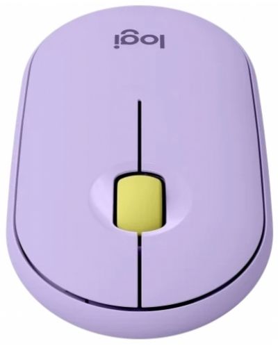 Мишка Logitech - Pebble M350, оптична, безжична, Lavender Lemonade - 3