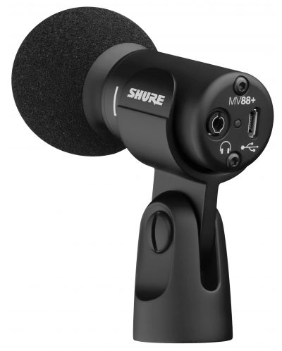 Микрофон Shure - MV88+, черен - 3