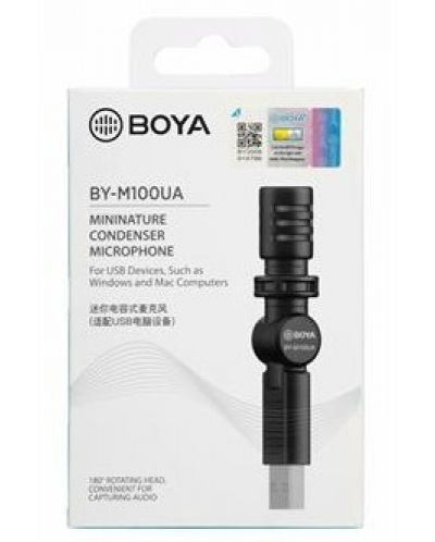 Микрофон Boya - By M100UA, черен - 7