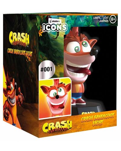 Лампа Paladone Games: Crash Bandicoot - Bandicoot Icon - 3