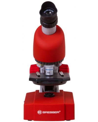 Микроскоп Bresser - Junior, 40-640x, червен - 2