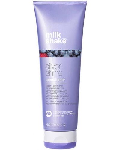 Milk Shake Silver Shine Кондиционер с горски плодове за руса и/или бяла коса, 250 ml - 1