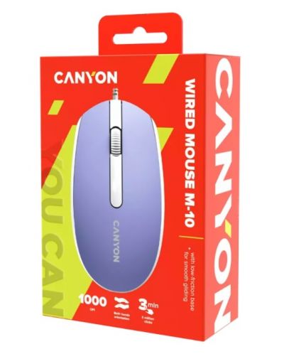 Мишка Canyon - CNE-CMS10ML, оптична, Mountain lavender - 6