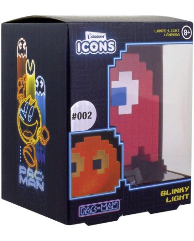 Лампа Paladone Games: Pac-Man - Blinky Icon - 4