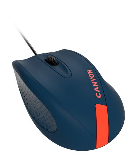 Мишка Canyon - CNE-CMS11BR, оптична, синя/червена - 3
