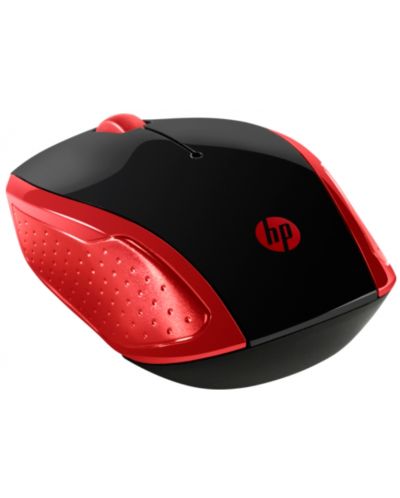 Мишка HP - 200 Emprs, оптична, безжична, червена/черна - 2