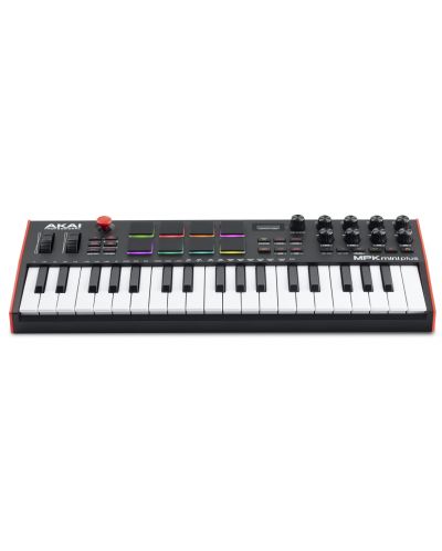 MIDI контролер Akai Professional - MPK Mini Plus, черен/червен - 2