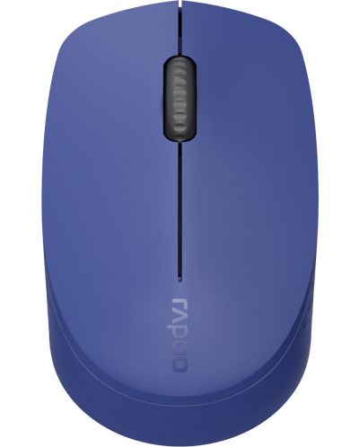 Мишка RAPOO - M100 Silent, оптична, безжична, синя - 1