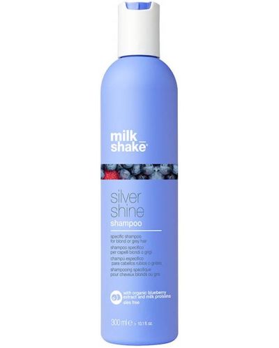 Milk Shake Silver Shine Шампоан с горски плодове за руса и/или бяла коса, 300 ml - 1