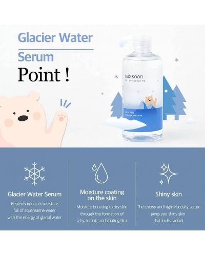 Mixsoon Glacier Water Серум за лице с хиалурон, 300 ml - 2