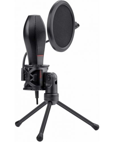 Микрофон Redragon - Quasar 2 GM200, стойка и филтър, черен - 2
