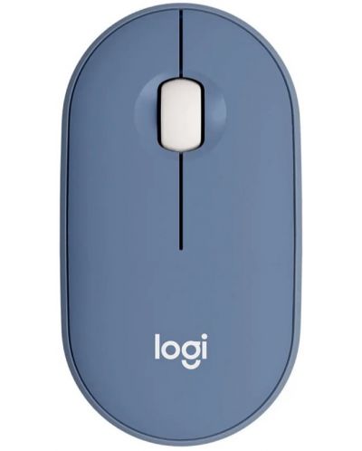 Мишка Logitech - Pebble M350, оптична, безжична, Blueberry - 2