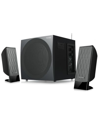 Аудио система Microlab - M-300U, 2.1, черна - 1