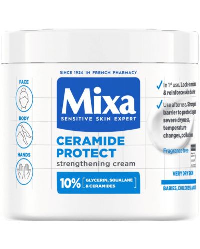 Mixa Ceramide Protect Крем за много суха кожа, 400 ml - 1