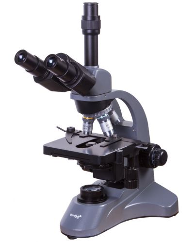 Микроскоп Levenhuk - 740T, сив/черен - 1