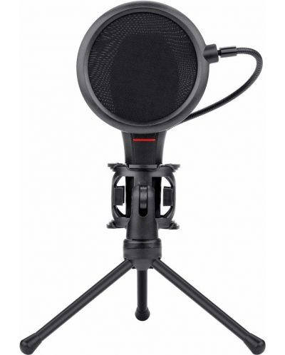 Микрофон Redragon - Quasar 2 GM200, стойка и филтър, черен - 3