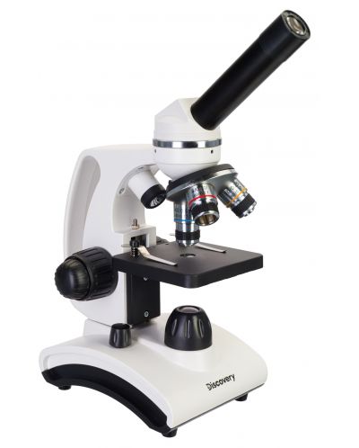 Микроскоп Discovery - Femto Polar + книга, бял - 2
