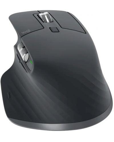 Мишка Logitech - MX Master 3S, оптична, безжична, Graphite - 3