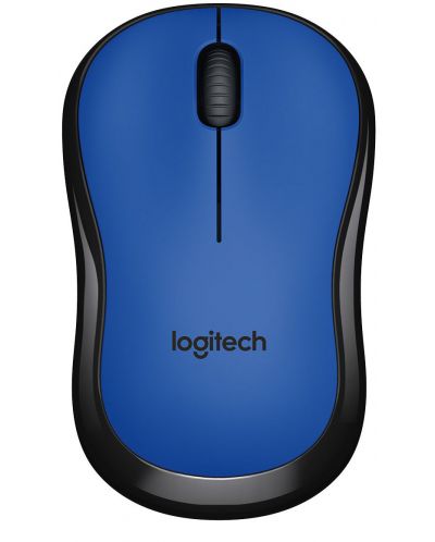 Мишка Logitech - M220 Silent, оптична, безжична, синя - 1