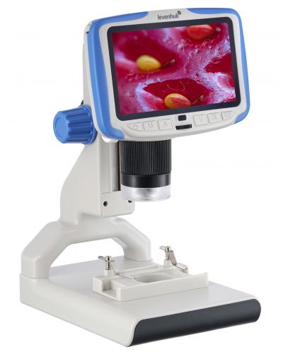 Микроскоп Levenhuk - Rainbow DM500 LCD, дигитален, бял - 4