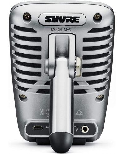 Микрофон Shure - MV51, сребрист - 2