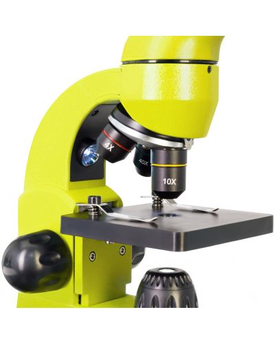 Микроскоп Levenhuk - Rainbow 50L, 40–800x, Lime - 5