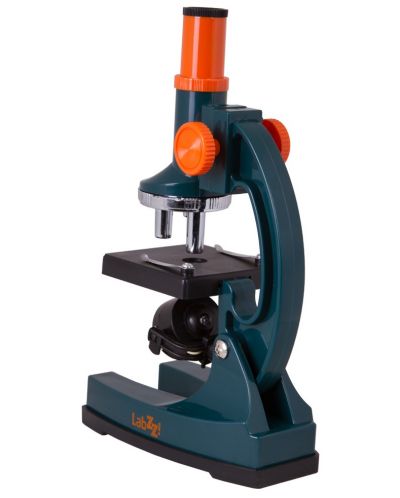 Микроскоп Levenhuk - LabZZ M1, син/оранжев - 3