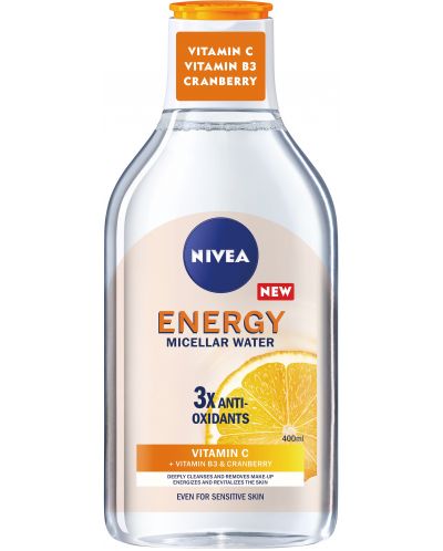 Nivea Energy Мицеларна вода с витамин С, 400 ml - 1
