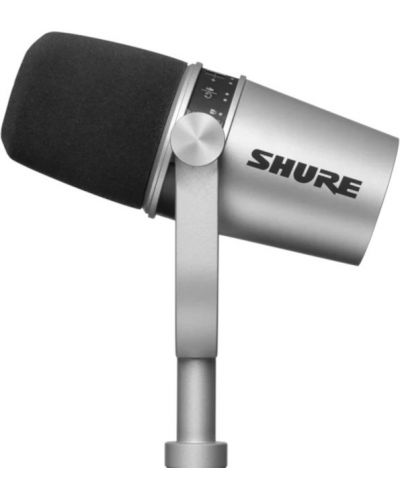 Микрофон Shure - MV7, сребрист - 3