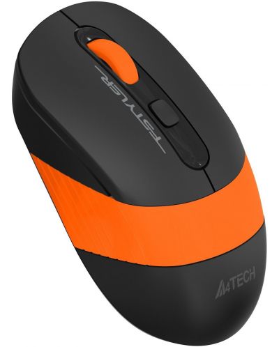 Мишка A4tech - FG10S Orange Fstyler, оптична, безжична, оранжева/черна - 2