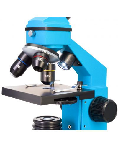 Микроскоп Levenhuk - Rainbow 2L PLUS, 64–640x, Azure - 7