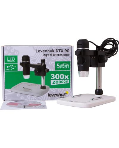 Микроскоп Levenhuk - DTX 90, черен/бял - 3