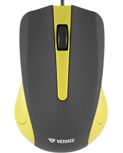 Мишка Yenkee - 1015YW, оптична, жълта - 1