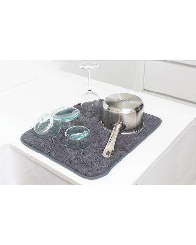 Микрофибърна подложка за съдове Brabantia - SinkSide, Dark Grey - 2