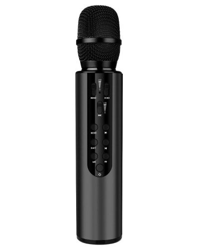 Микрофон Diva - K3, безжичен, черен - 1