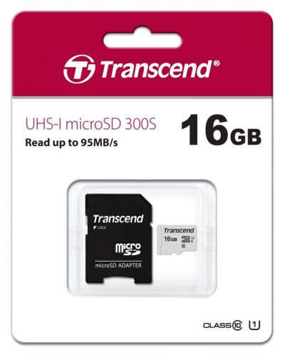 Памет Transcend 16GB microSD UHS-I U1 - 2