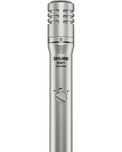 Микрофон Shure - SM81, сребрист - 1
