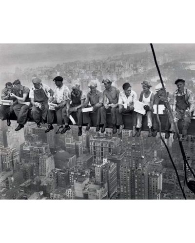 Мини плакат Pyramid Art: Photographs - Lunch on a Skyscraper