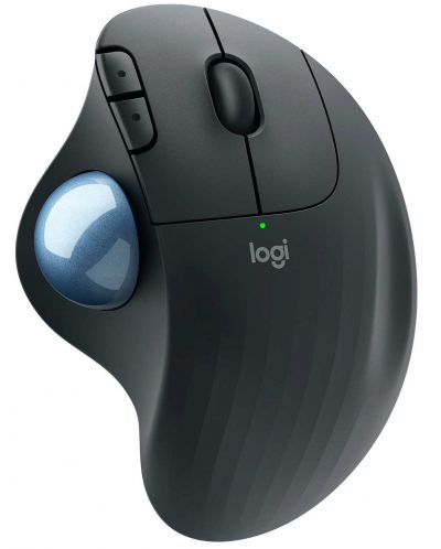 Мишка Logitech - Ergo M575, оптична, безжична, сива - 3