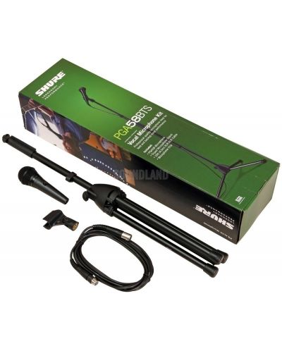 Микрофон със стойка Shure - PGA58 BTS, черен - 4