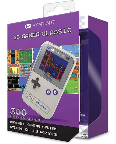 Мини конзола My Arcade - Gamer V Classic 300in1, сива/лилава - 3