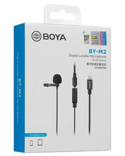 Микрофон Boya - By M2, черен - 2
