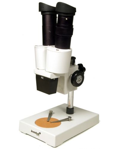 Микроскоп Levenhuk - 2ST, бинокулярен, бял - 1