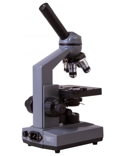Микроскоп Levenhuk - 320 BASE, монокулярен, сив/черен - 8