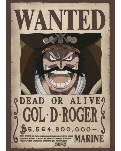 Мини плакат GB eye Animation: One Piece - Gol D. Roger Wanted Poster - 1