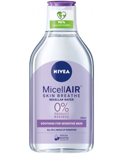 Nivea MicelAir Мицеларна вода за чувствителна кожа, 400 ml - 1