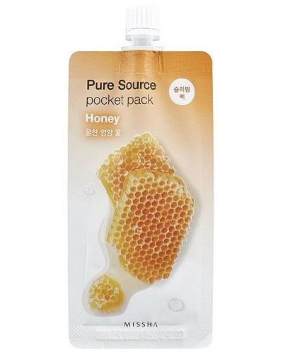 Missha Нощна маска Pure Source Pocket Honey, 10 ml - 1