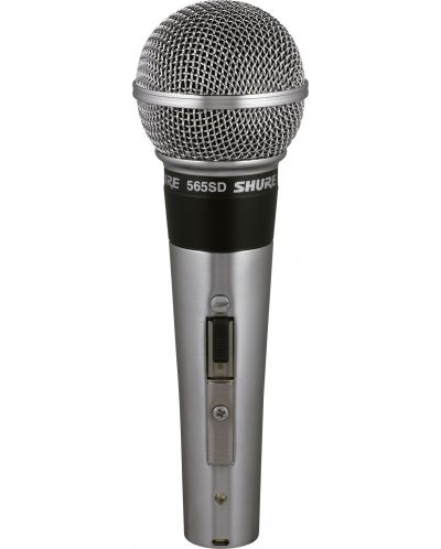 Микрофон Shure - 565SD-LC, сребрист - 3