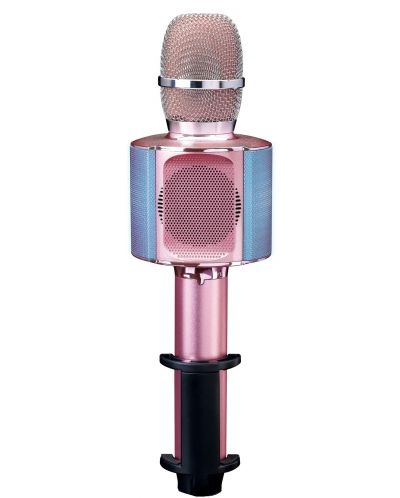 Микрофон Lenco - BMC-090PK, безжичен, розов - 2