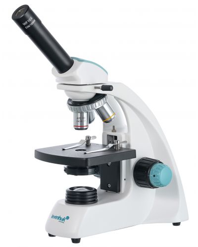 Микроскоп Levenhuk - 400M, монокулярен, бял - 1